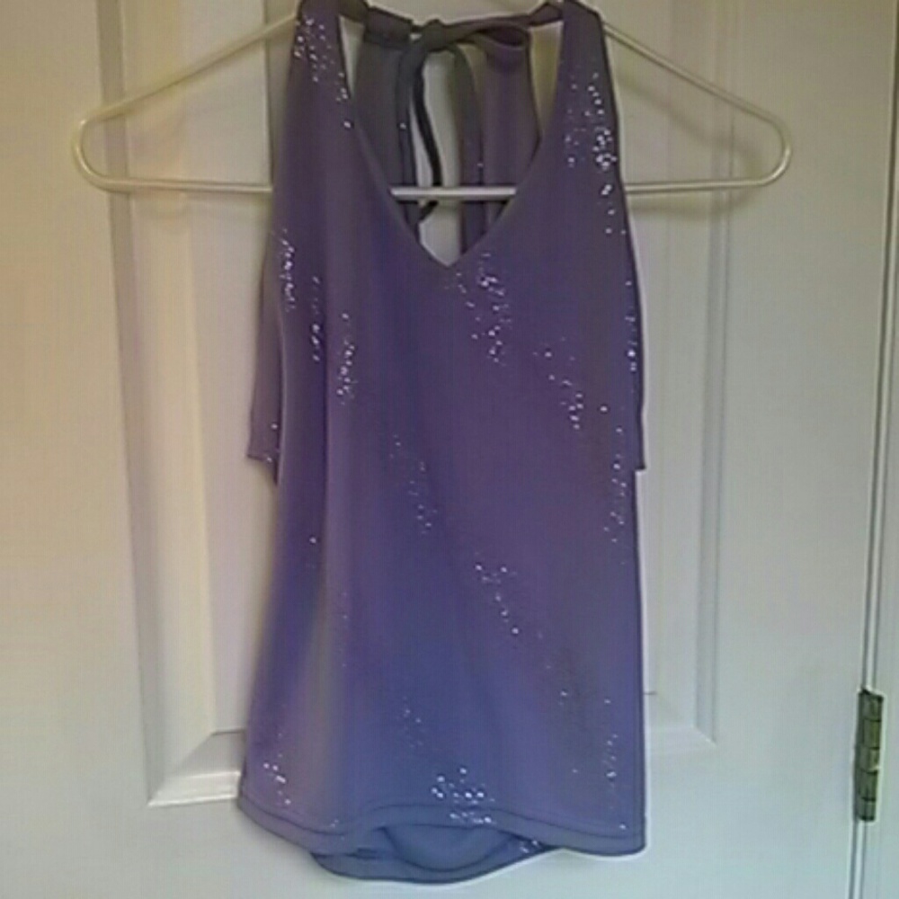 Purple halter top