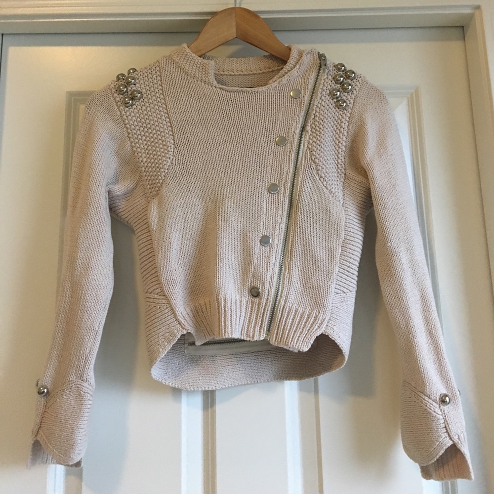 Malene Birger creme studded bolero!