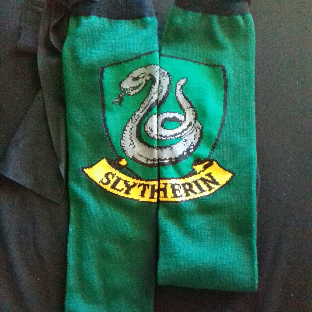 Slytherin Knee High Socks