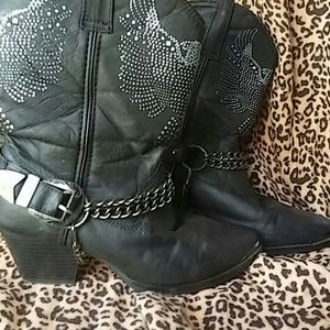 PRICE FIRM...Biker style boots