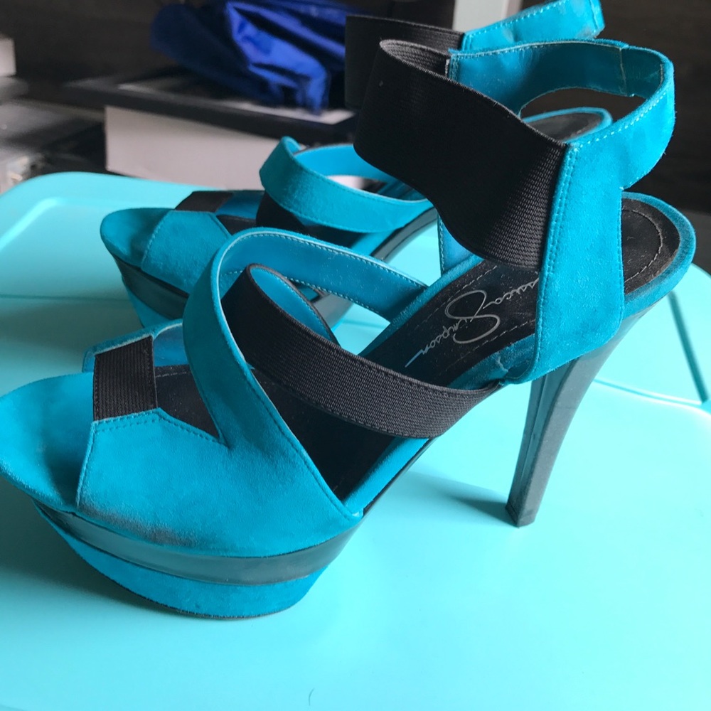 Jessica Simpson real platform shoes
