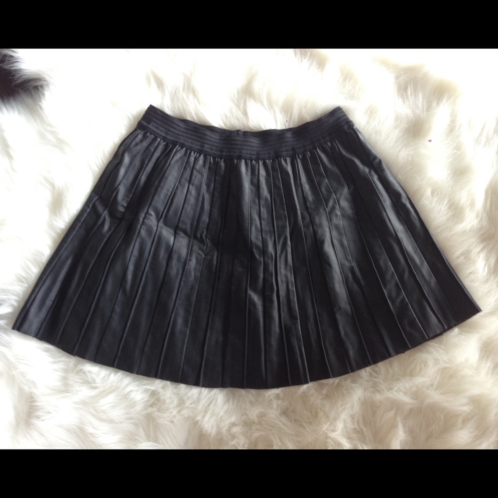 Free People Vegan Leather Skirt
