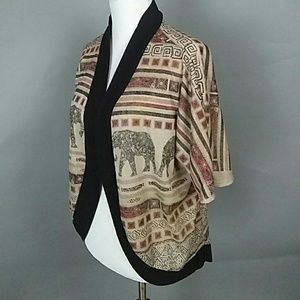 Elephant mandala SPRING cardigan S M L OS