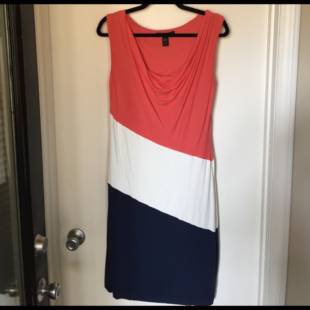 MNG BY MANGO DRESS, Large. Chic casual knee length
