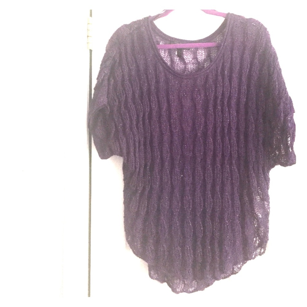 Jessica Simpson purple knit top