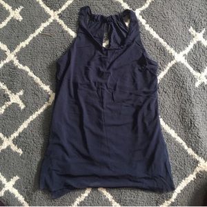 Oiselle navy mio mesh tank