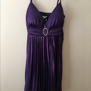 Glittery purple dress