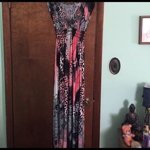 Ladies stretch maxi dress