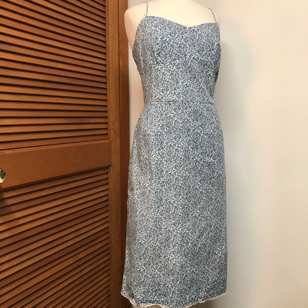 Paradox Missy Dress with Small Blue Blue Flowers