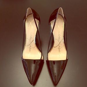 Jessica Simpson Black Patent Leather Heels