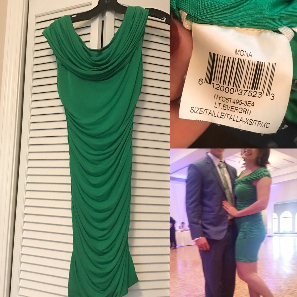 Green BCBG cocktail dress