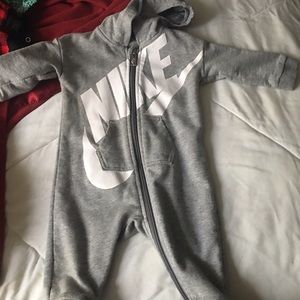 Grey Nike Onesie