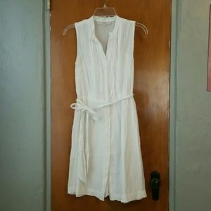 LOFT White Cotton Dress