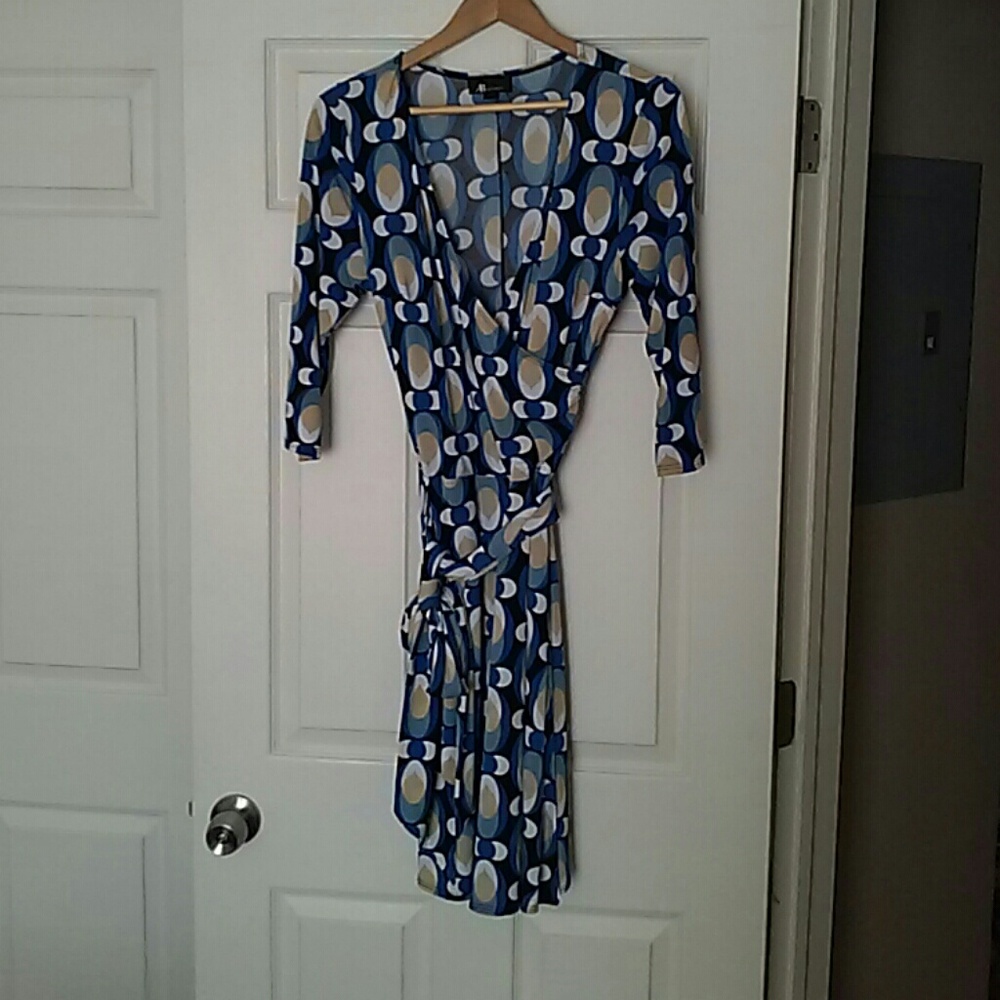 AB Studio faux wrap dress