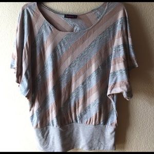 Striped dolman top