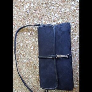 Coach signature flap satchel