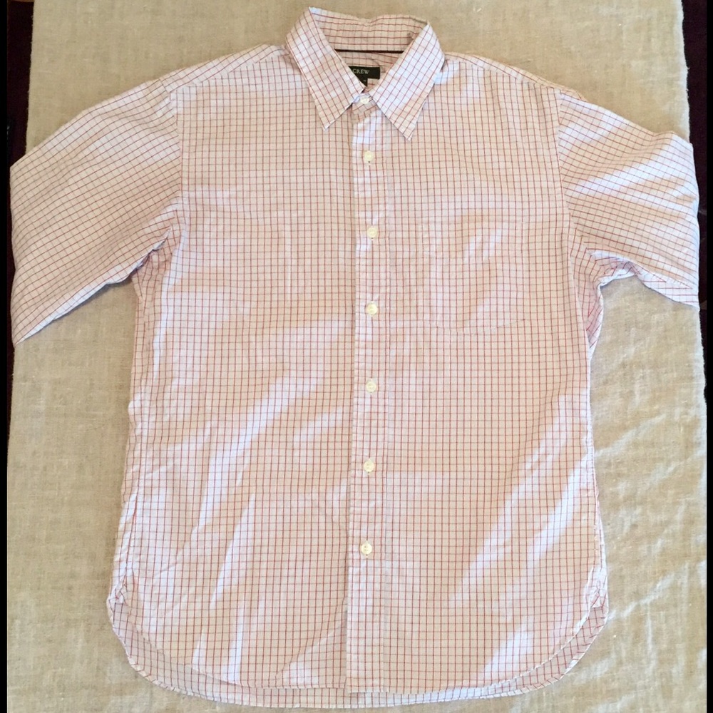 J. Crew Red/Blue Button-Up Shirt