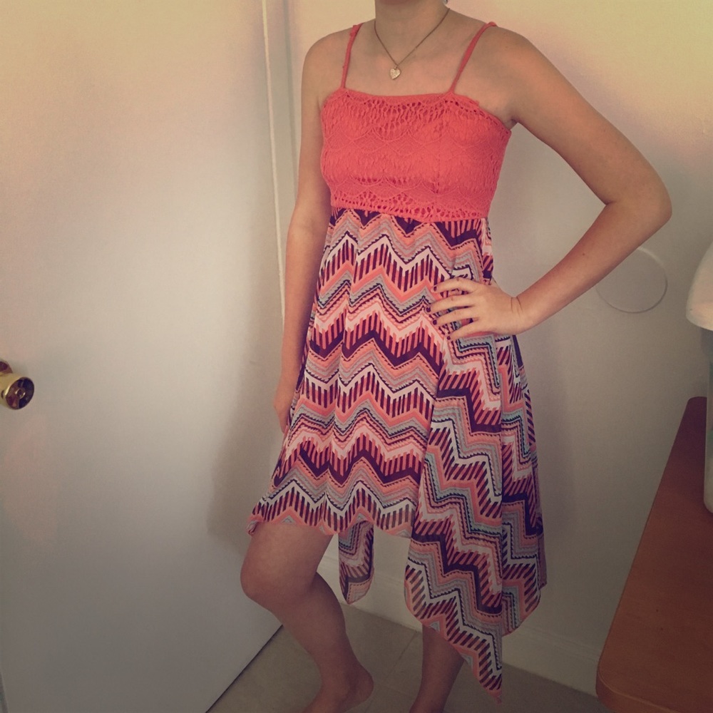 Salmon colored Summer dress