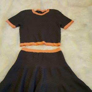 Two Piece Tennis Skirt Set
