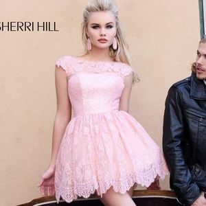 Sherri Hill 2957 Blush Pink Dress