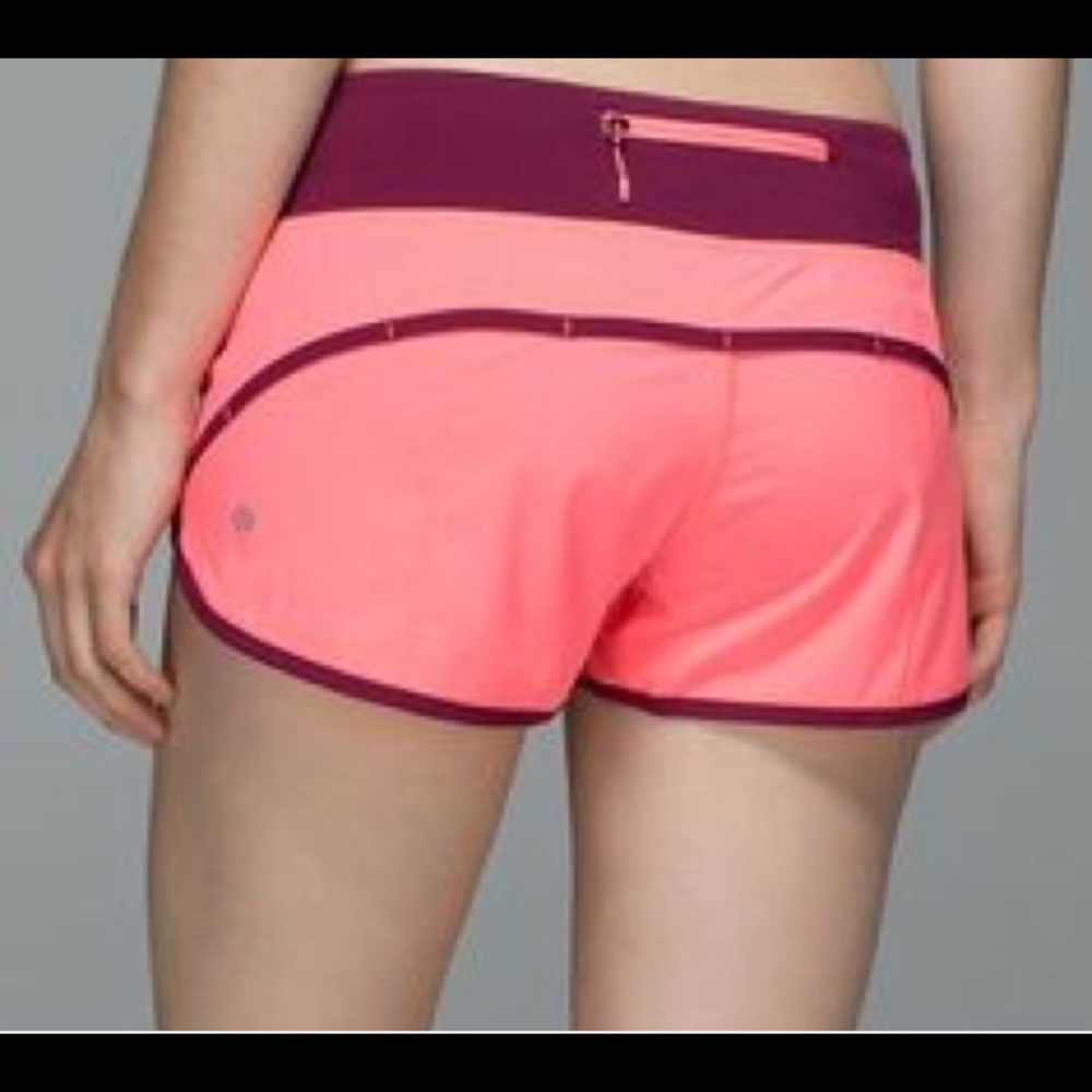 Lululemon Speed Shorts Pink Size 6