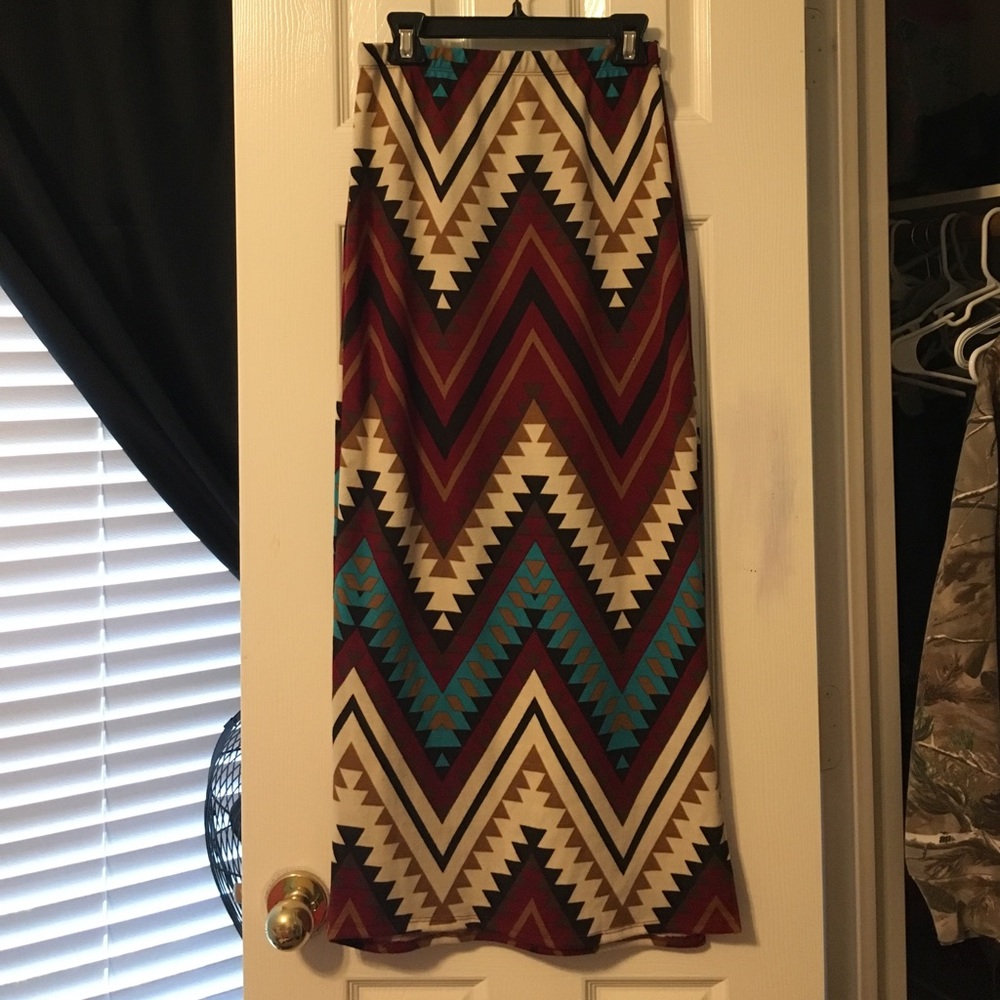 Aztec maxi skirt