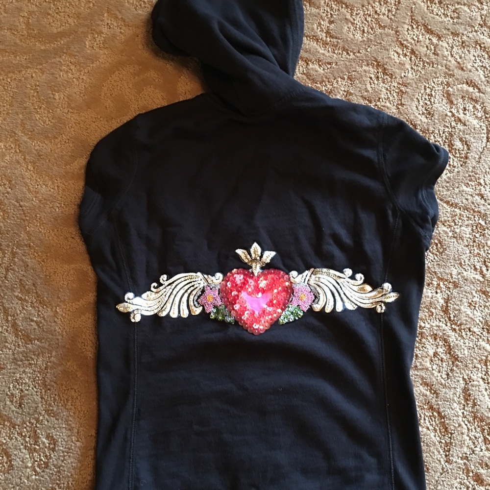 Twisted ❤️ Heart cap sleeve hoodie.