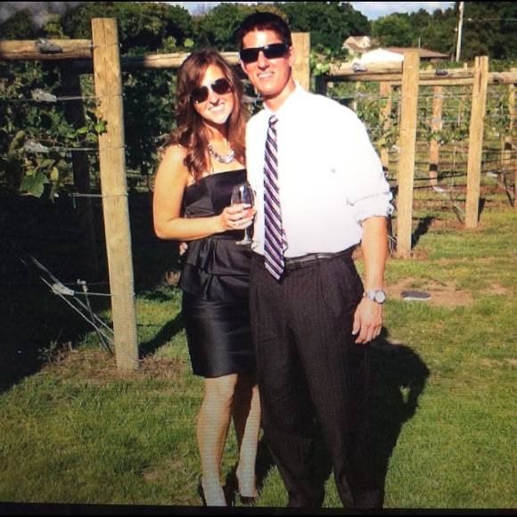 White House Black Market Black Strapless Dress - Picture 2 of 3