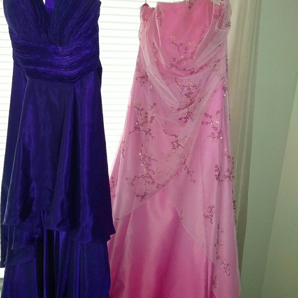 Cute sparkly pink ombre dress