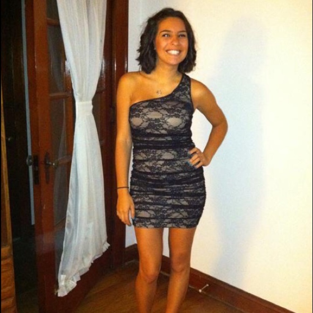 Black and nude dress