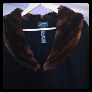 Ralph Lauren sweater with fur collar