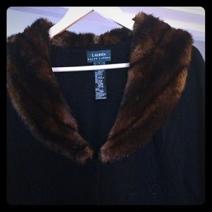 Ralph Lauren sweater with fur collar