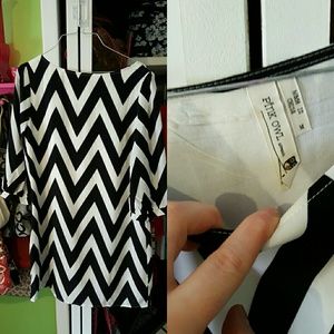 Black and white chevron