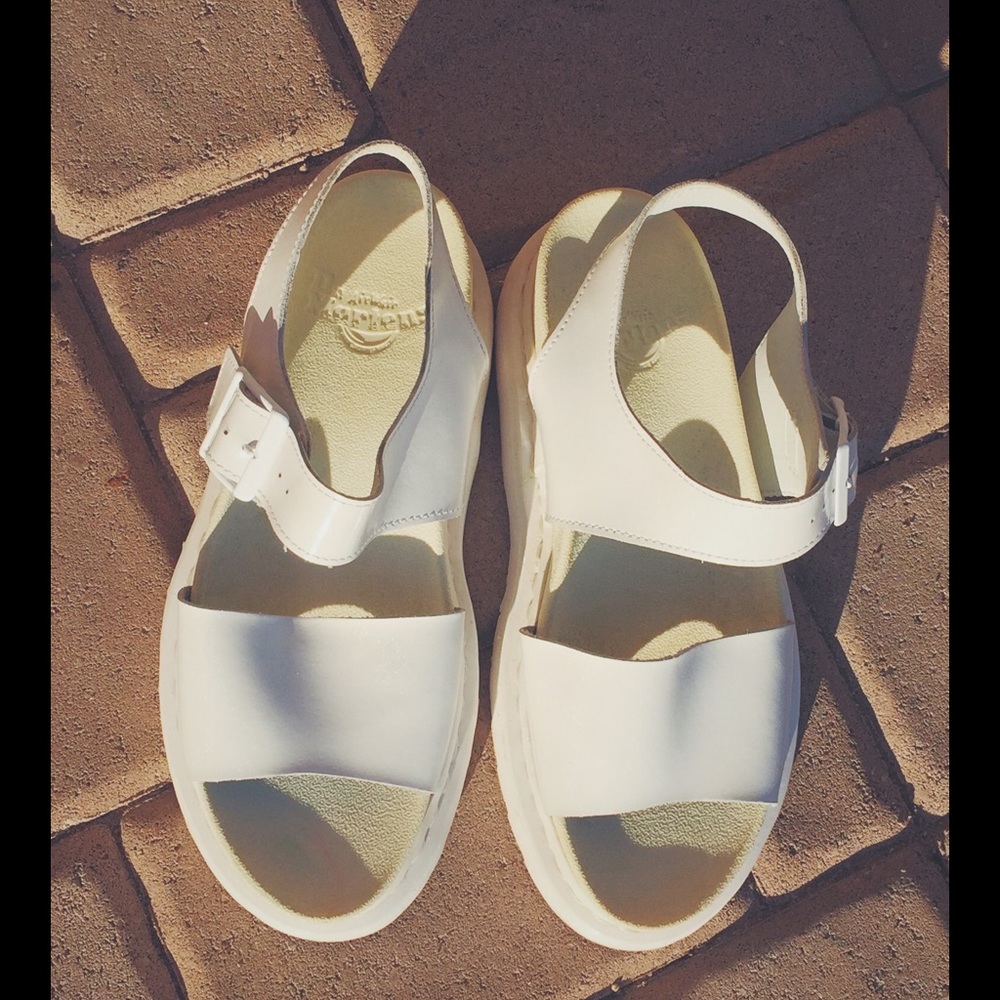 Dr. Marten white romi sandals