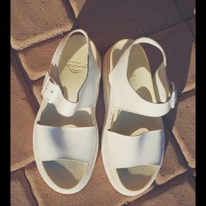 Dr. Marten white romi sandals