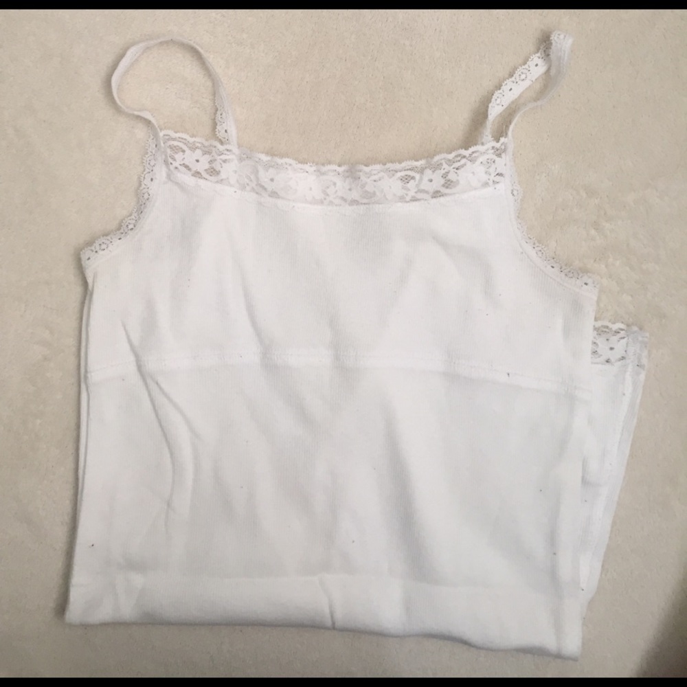 Girl's white camisole