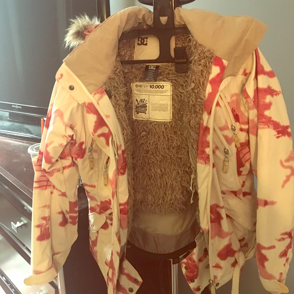 Pink and cream D.C. Snowboarding Jacket