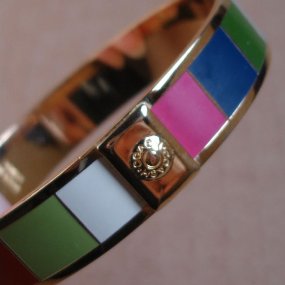Authentic Coach Block Color Bangle Bracelet - Picture 4 of 6