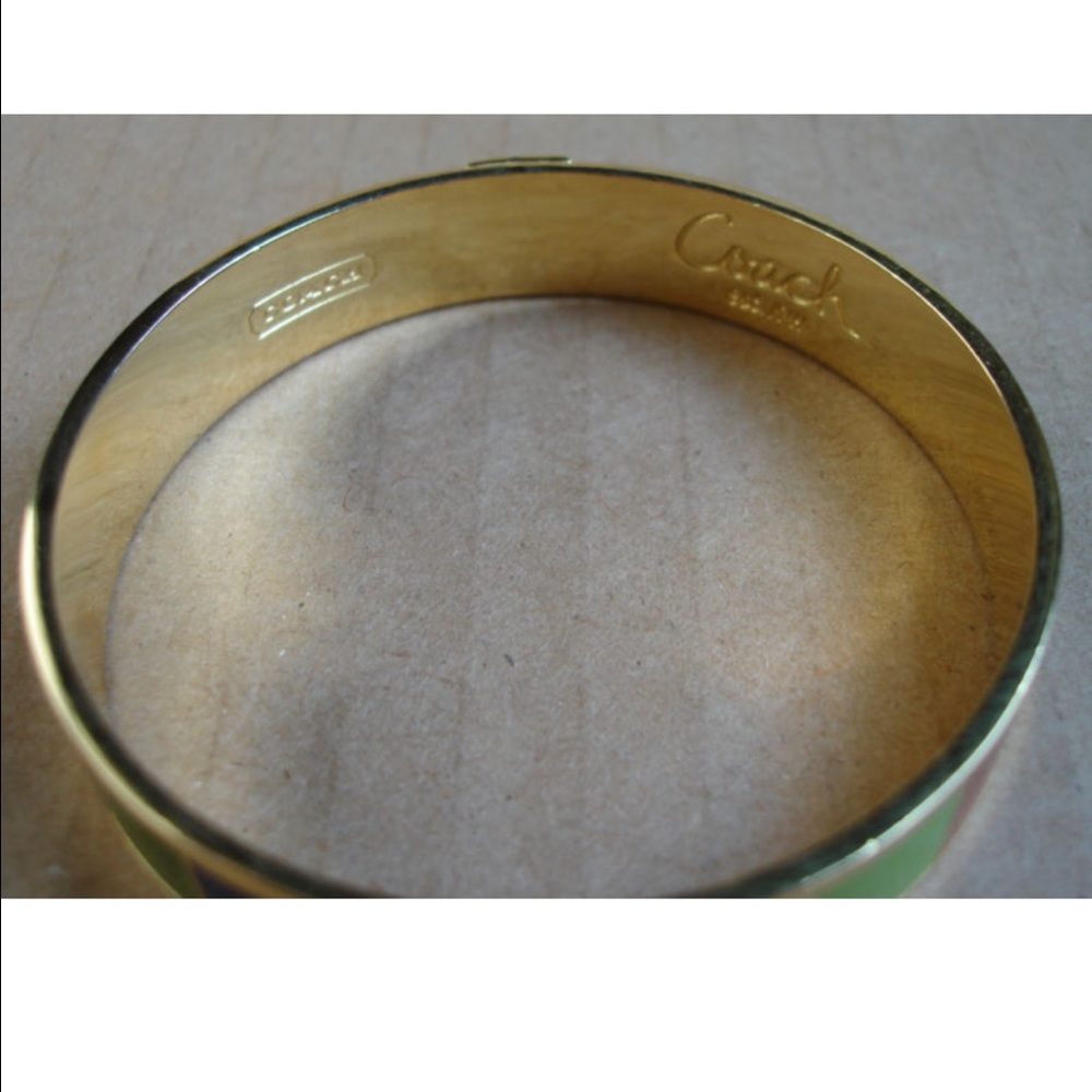 Authentic Coach Block Color Bangle Bracelet - Picture 5 of 6