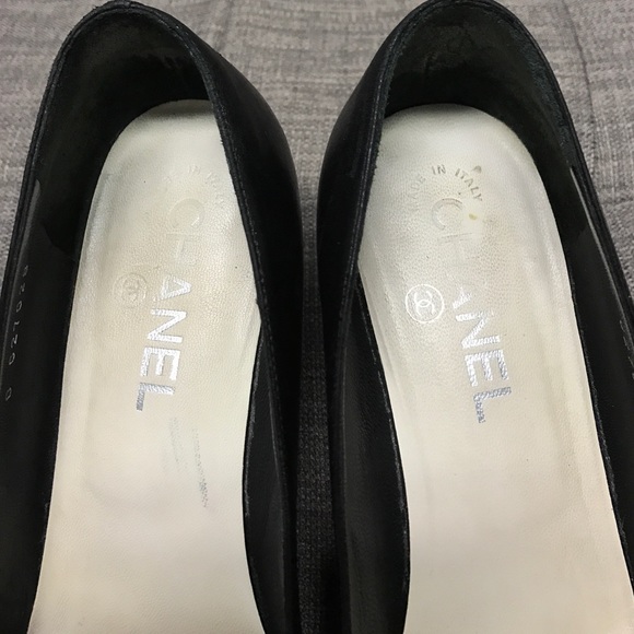 Chanel Black Leather Wedge ❤️ - Picture 3 of 8