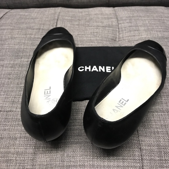 Chanel Black Leather Wedge ❤️ - Picture 5 of 8