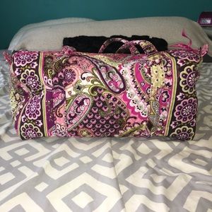 Vera Bradley small duffel in Very Berry Paisley