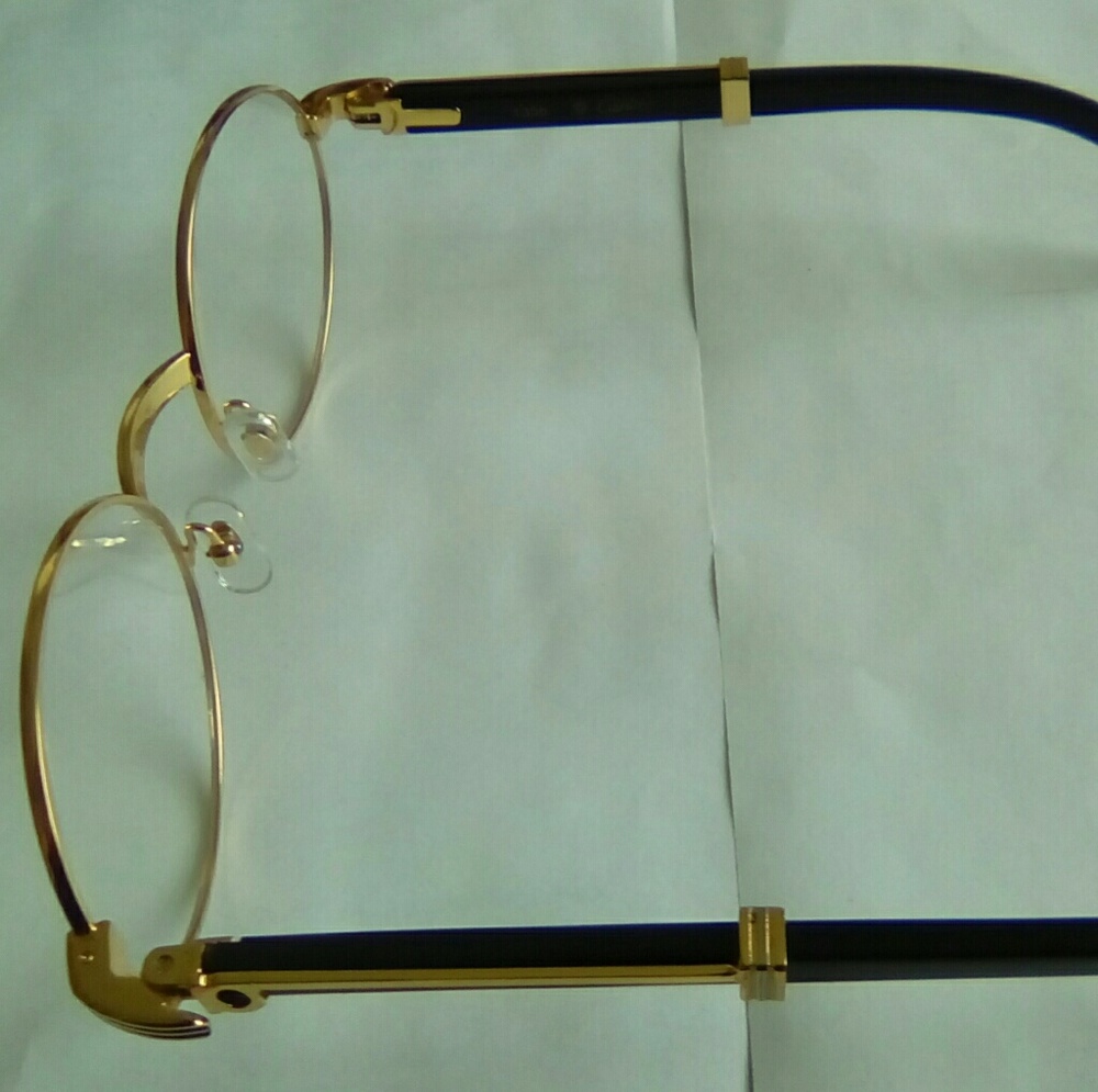 Cartier natural ebony  buffalo horn frames