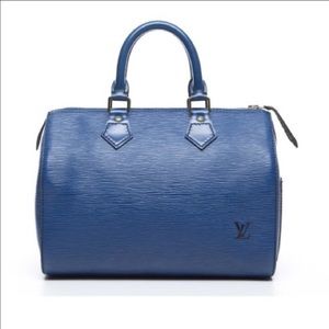 💯authentic Louis Vuitton blue speedy
