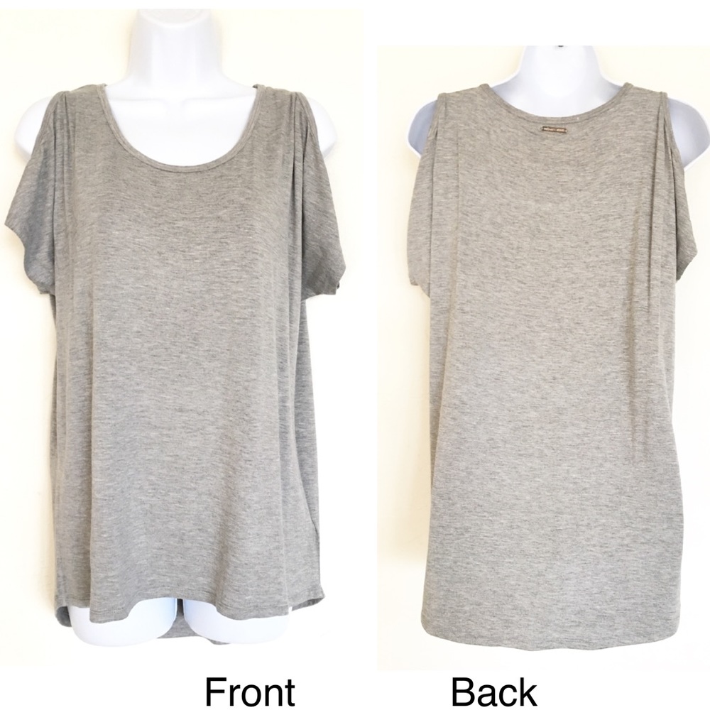 🆕 Michael Kors Cold Shoulder Top - Picture 2 of 5