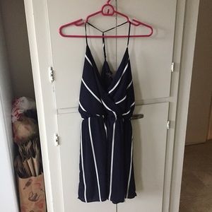 Navy Blue Wrap Dress Runway Seven NWT