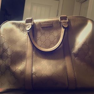 Gucci Gold Metallic Bag