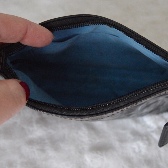 Black Authentic Patent Coach Signature Wristlet - Picture 4 of 5