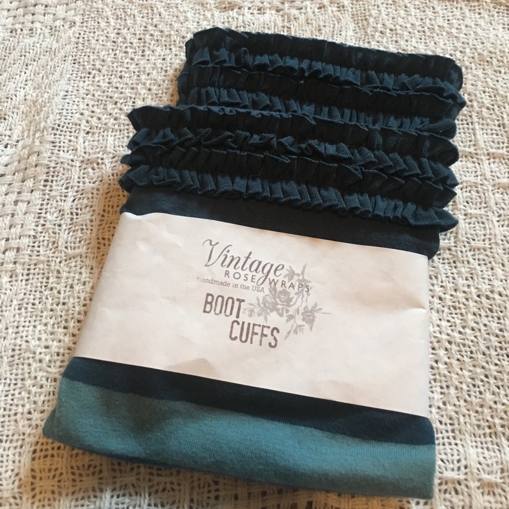 Ruffled boot cuffs