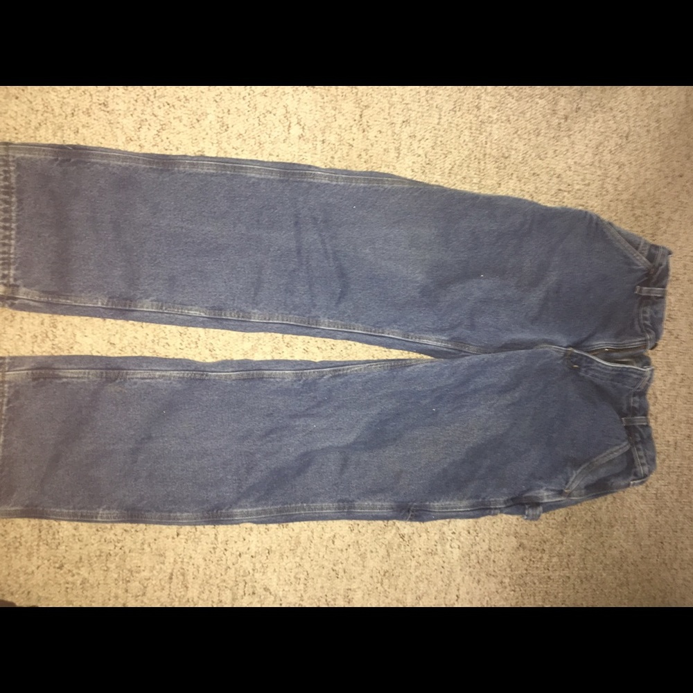 Carhartt flannel on the inside jeans